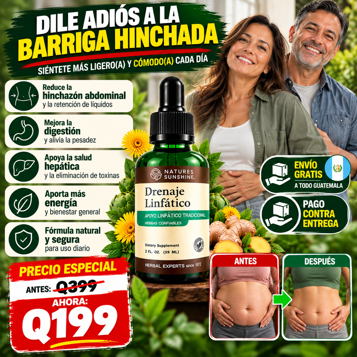 ¿CANSADA DE VER TU BARRIGA HINCHADA?